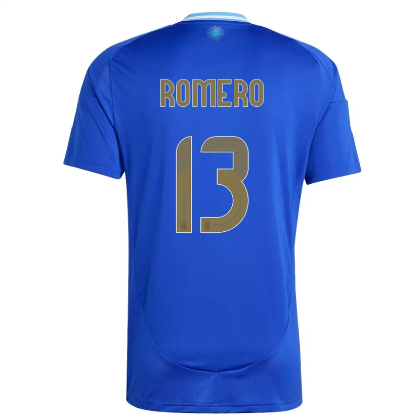 Danxen Bambino Maglia Argentina Cristian Romero #13 Blu Kit Gara Away 24-26 Maglietta