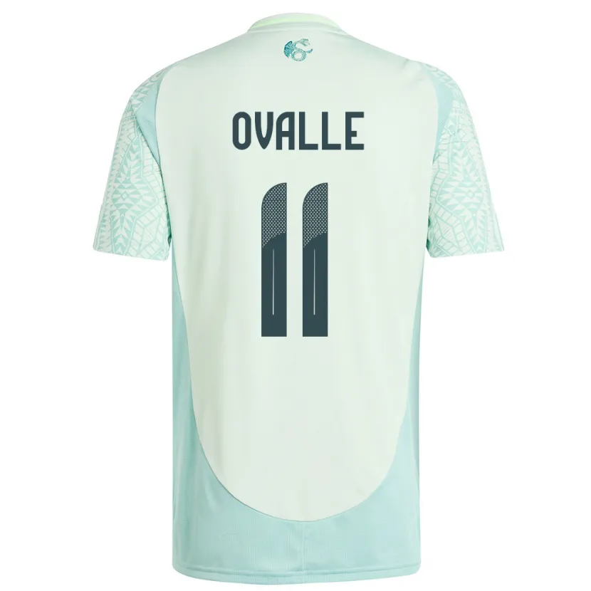 Danxen Bambino Maglia Messico Lizbeth Ovalle #11 Lino Verde Kit Gara Away 24-26 Maglietta