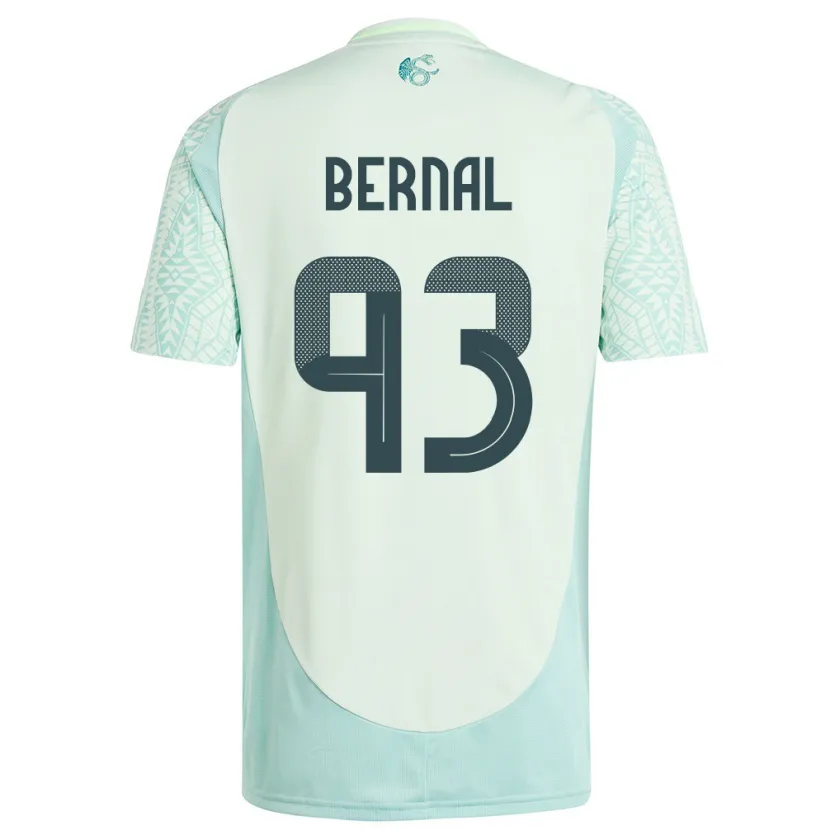 Danxen Bambino Maglia Messico Rebeca Bernal #93 Lino Verde Kit Gara Away 24-26 Maglietta