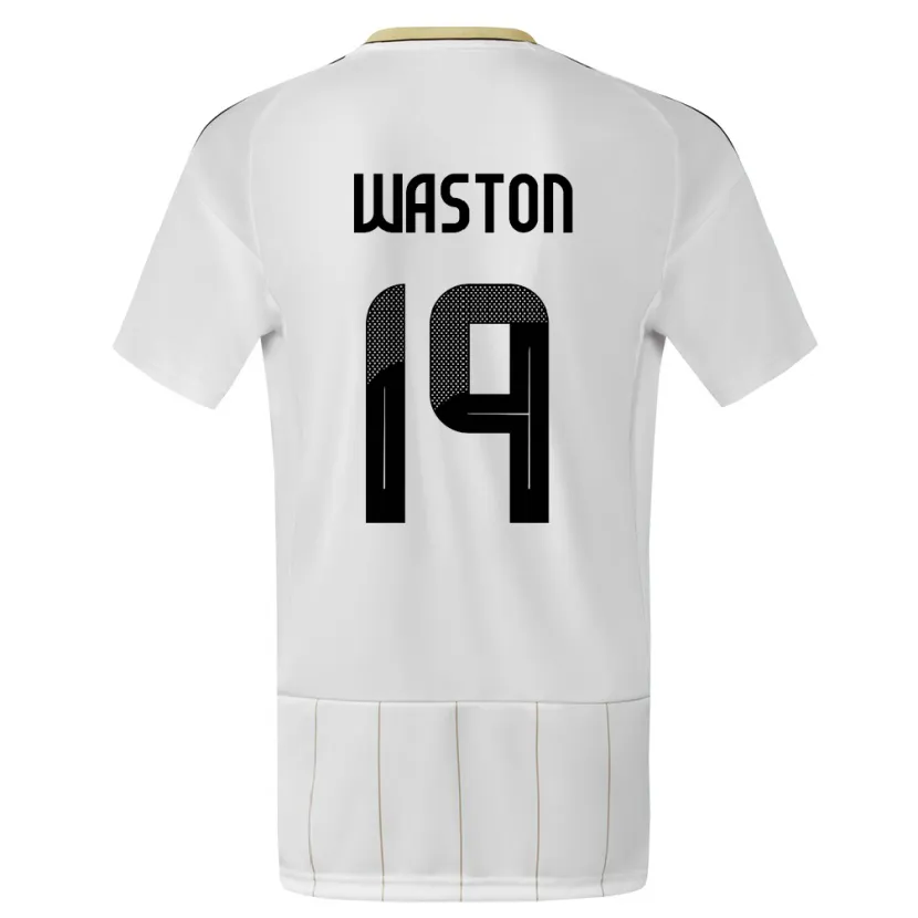 Danxen Bambino Maglia Costa Rica Kendall Waston #19 Bianco Kit Gara Away 24-26 Maglietta