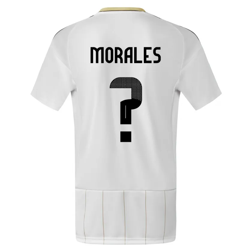Danxen Bambino Maglia Costa Rica Bryan Morales #0 Bianco Kit Gara Away 24-26 Maglietta
