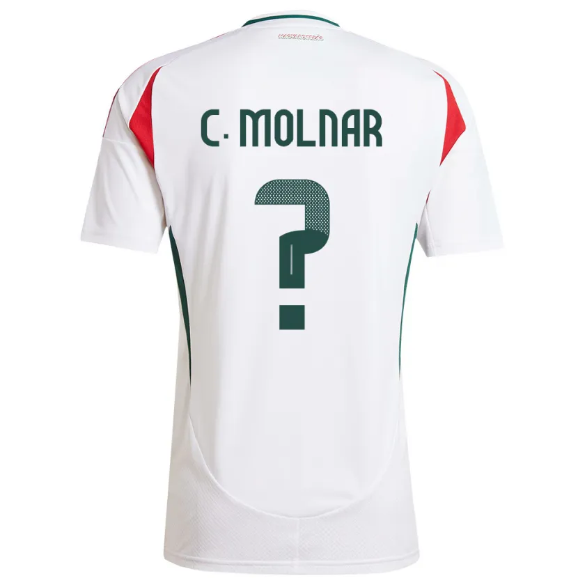 Danxen Bambino Maglia Ungheria Csaba Molnár #0 Bianco Kit Gara Away 24-26 Maglietta