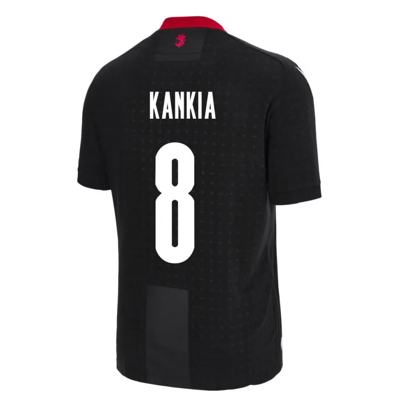 Danxen Bambino Maglia Georgia Lizzie Kankia #8 Nero Kit Gara Away 24-26 Maglietta