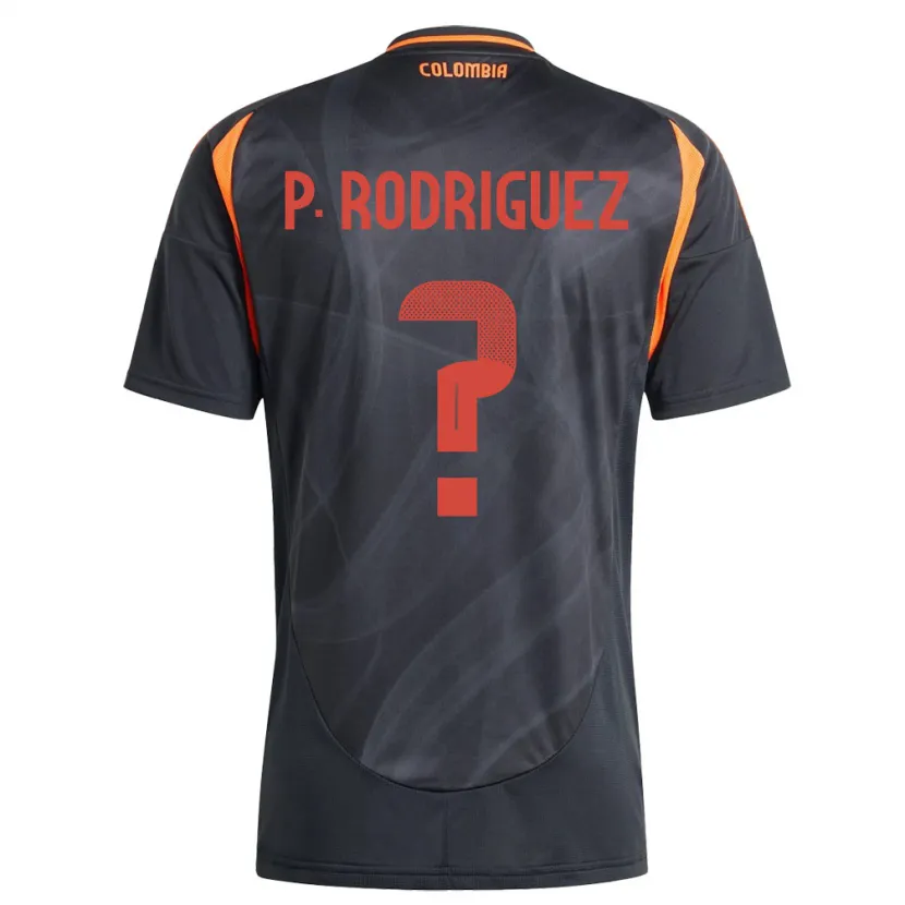Danxen Bambino Maglia Colombia Pedro Rodríguez #0 Nero Kit Gara Away 24-26 Maglietta