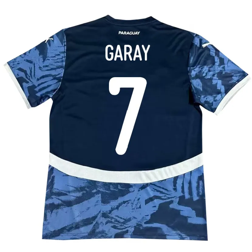 Danxen Bambino Maglia Paraguay Griselda Garay #7 Blu Kit Gara Away 24-26 Maglietta