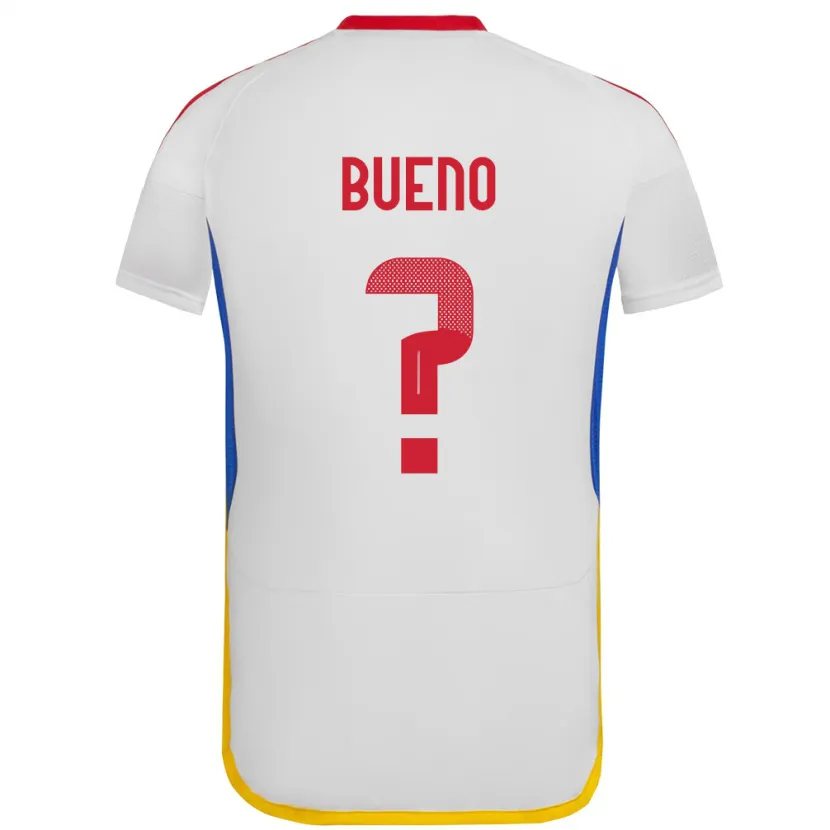 Danxen Bambino Maglia Venezuela Jesús Bueno #0 Bianco Kit Gara Away 24-26 Maglietta