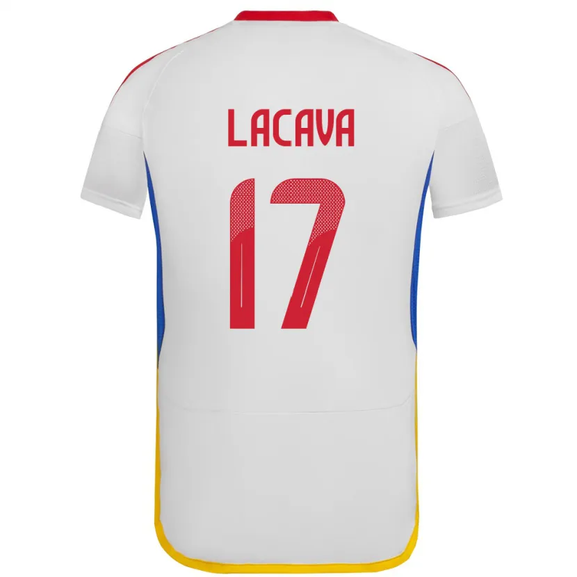 Danxen Bambino Maglia Venezuela Matías Lacava #17 Bianco Kit Gara Away 24-26 Maglietta