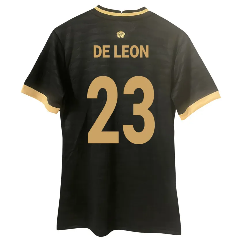 Danxen Bambino Maglia Panamá Yerenis De León #23 Nero Kit Gara Away 24-26 Maglietta