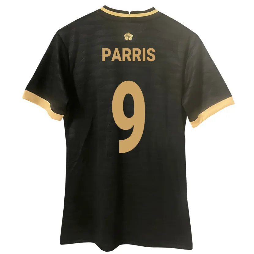 Danxen Bambino Maglia Panamá Katherine Parris #9 Nero Kit Gara Away 24-26 Maglietta