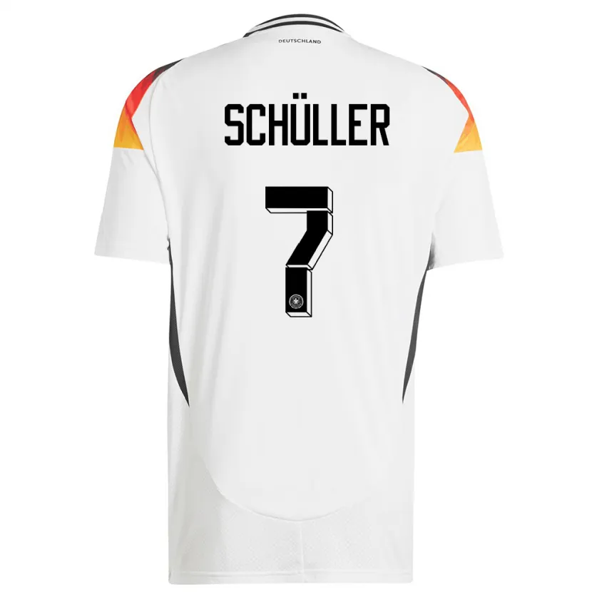 Danxen Uomo Maglia Germania Lea Schuller #7 Bianco Kit Gara Home 24-26 Maglietta