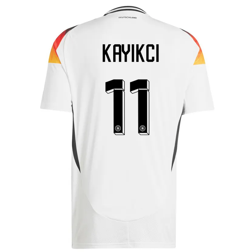 Danxen Uomo Maglia Germania Hasret Kayikci #11 Bianco Kit Gara Home 24-26 Maglietta