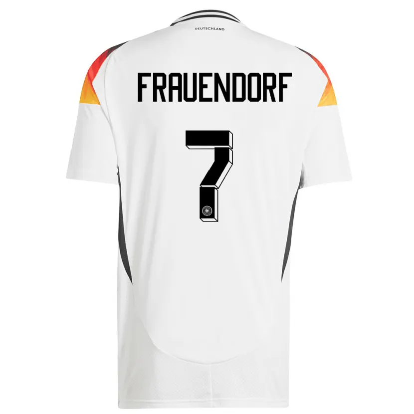 Danxen Uomo Maglia Germania Melkamu Frauendorf #7 Bianco Kit Gara Home 24-26 Maglietta