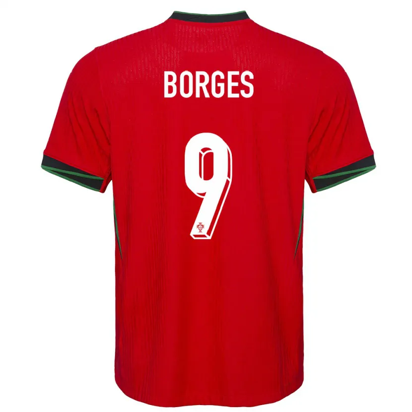 Danxen Uomo Maglia Portogallo Ana Borges #9 Rosso Kit Gara Home 24-26 Maglietta