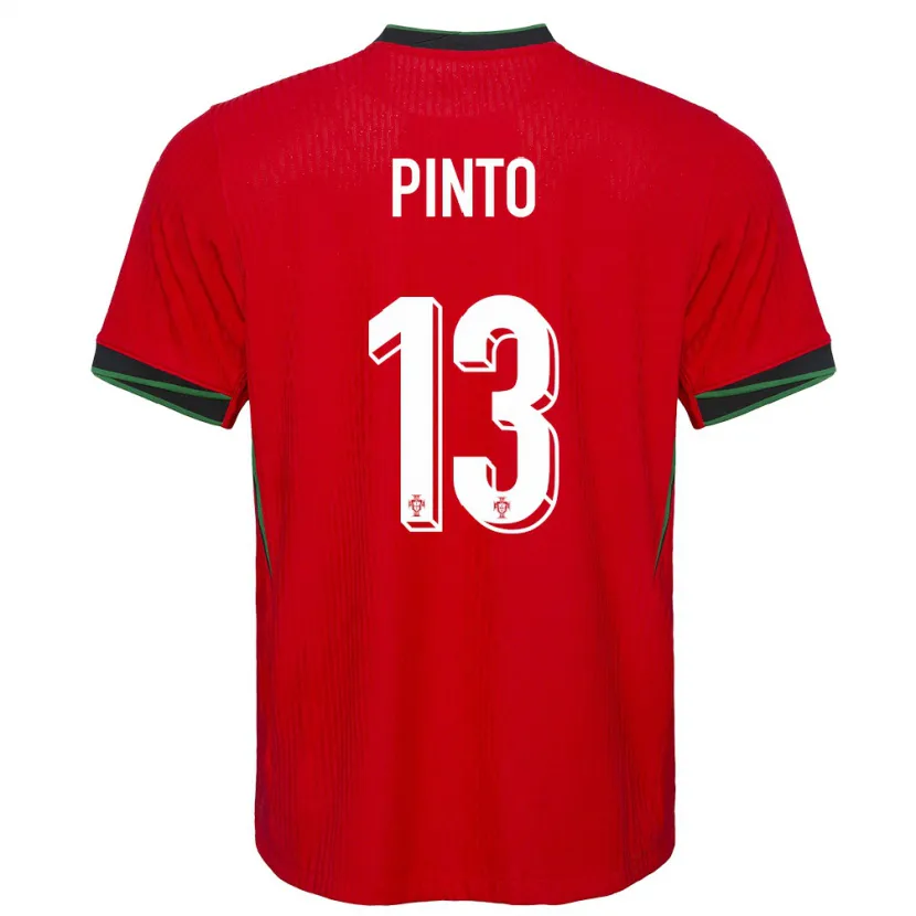 Danxen Uomo Maglia Portogallo Fatima Pinto #13 Rosso Kit Gara Home 24-26 Maglietta