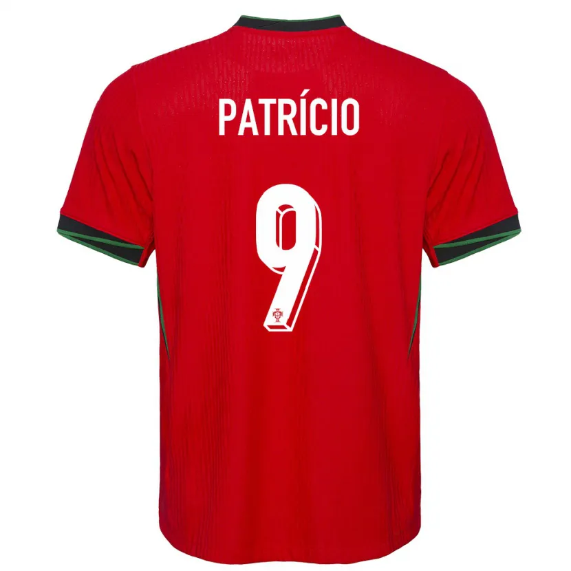 Danxen Uomo Maglia Portogallo Nuno Patricio #9 Rosso Kit Gara Home 24-26 Maglietta