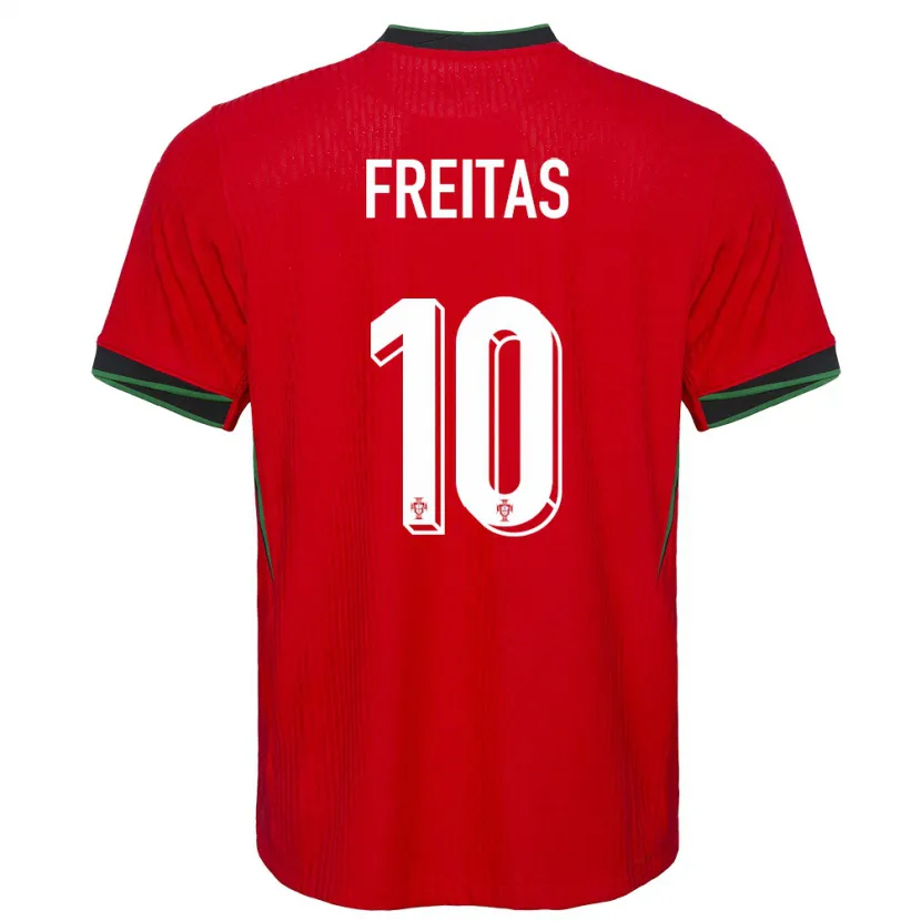 Danxen Uomo Maglia Portogallo Tiago Freitas #10 Rosso Kit Gara Home 24-26 Maglietta