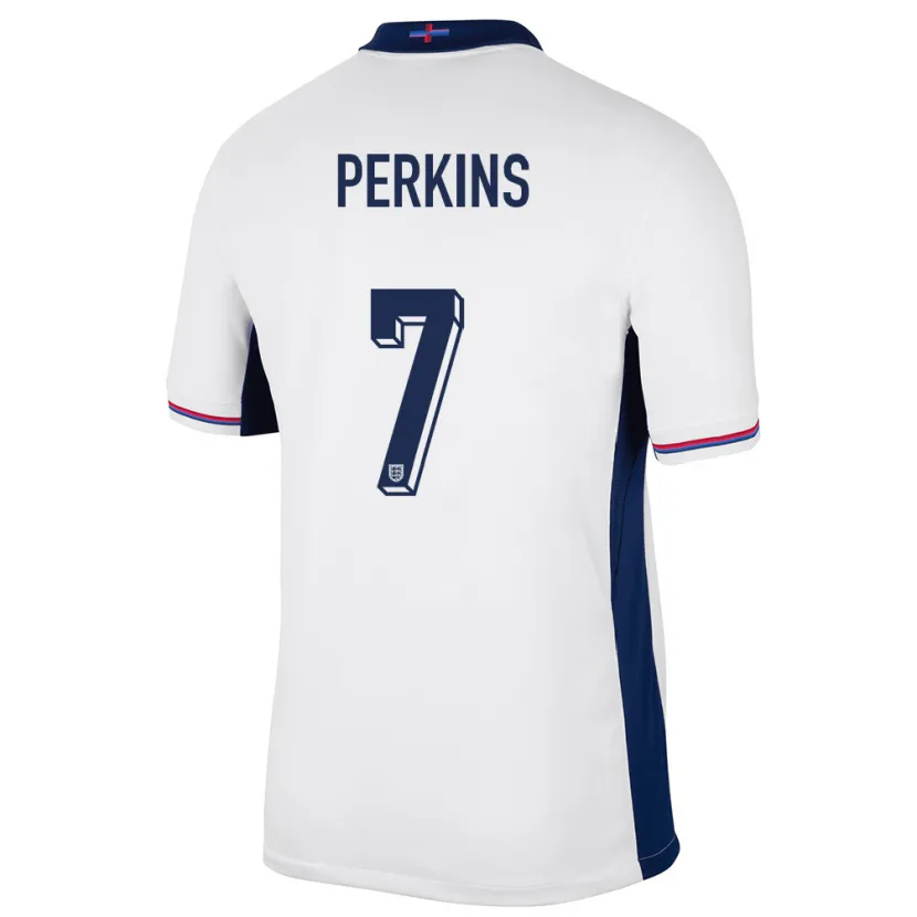Danxen Uomo Maglia Inghilterra Sonny Perkins #7 Bianco Kit Gara Home 24-26 Maglietta