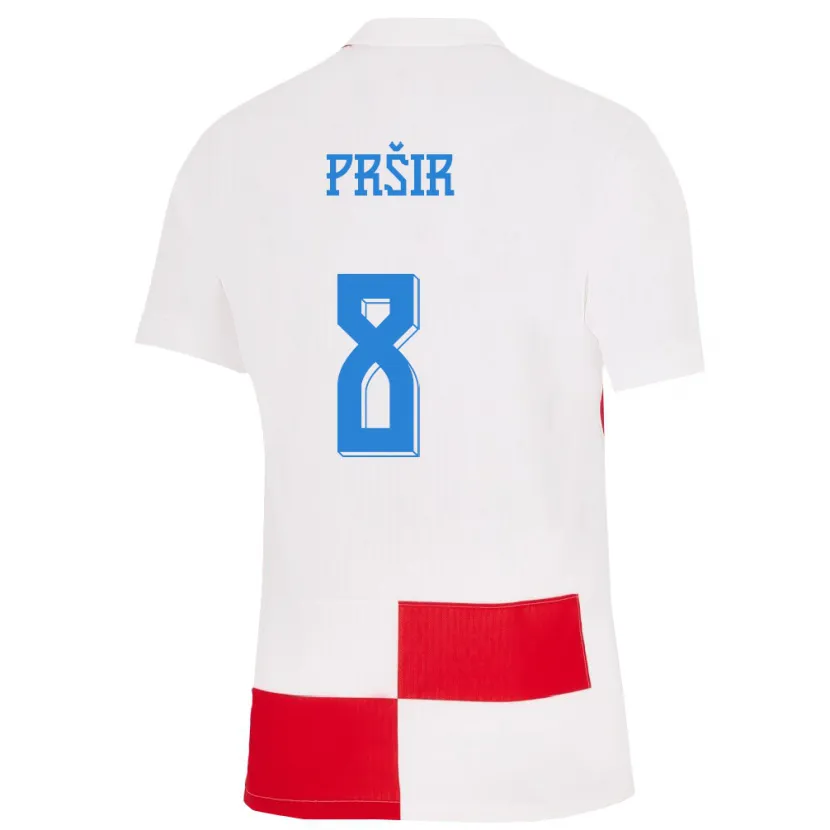 Danxen Uomo Maglia Croazia Jurica Prsir #8 Bianco Rosso Kit Gara Home 24-26 Maglietta