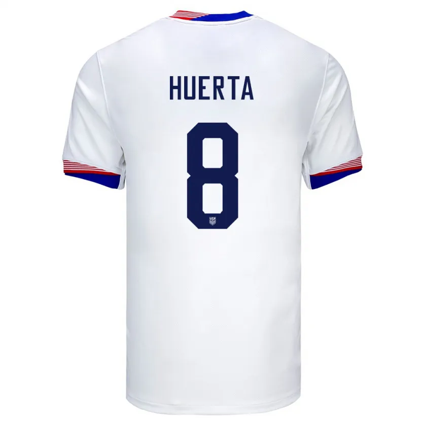 Danxen Uomo Maglia Stati Uniti Sofia Huerta #8 Bianco Kit Gara Home 24-26 Maglietta