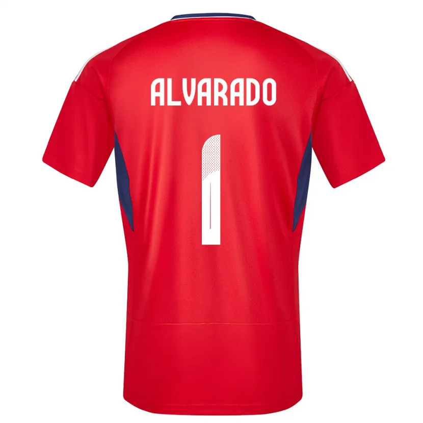 Danxen Uomo Maglia Costa Rica Esteban Alvarado #1 Rosso Kit Gara Home 24-26 Maglietta