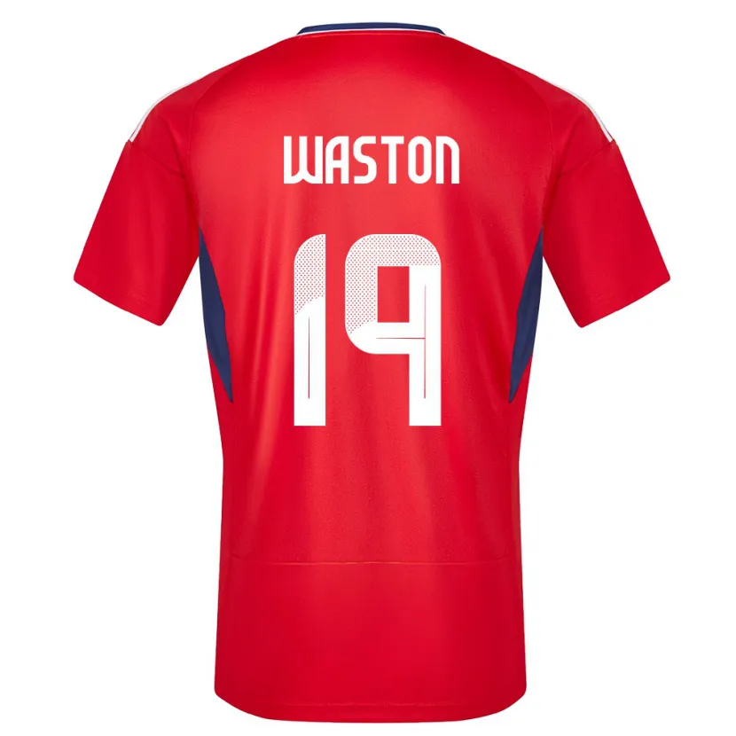 Danxen Uomo Maglia Costa Rica Kendall Waston #19 Rosso Kit Gara Home 24-26 Maglietta