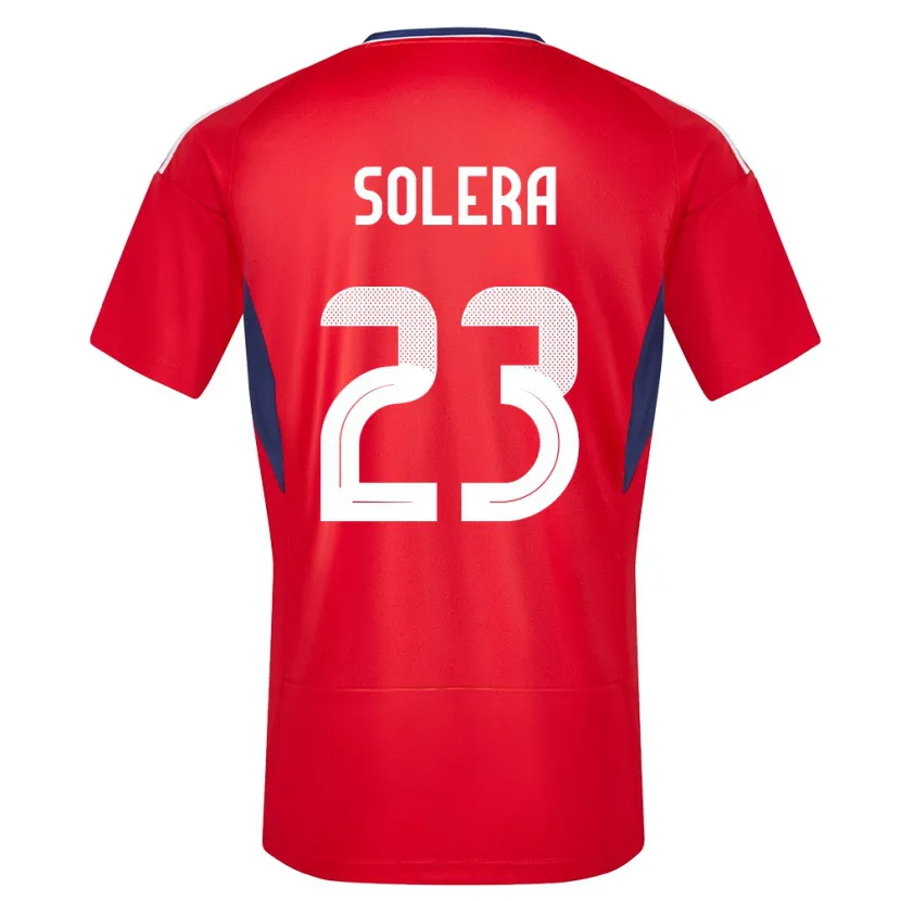 Danxen Uomo Maglia Costa Rica Daniela Solera #23 Rosso Kit Gara Home 24-26 Maglietta