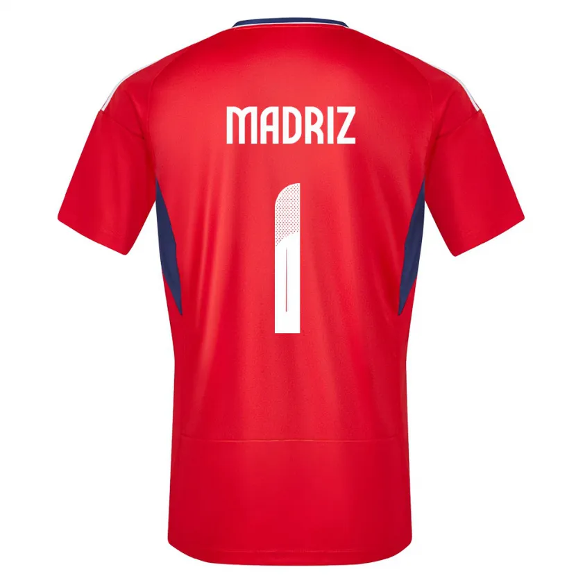 Danxen Uomo Maglia Costa Rica Abraham Madriz #1 Rosso Kit Gara Home 24-26 Maglietta