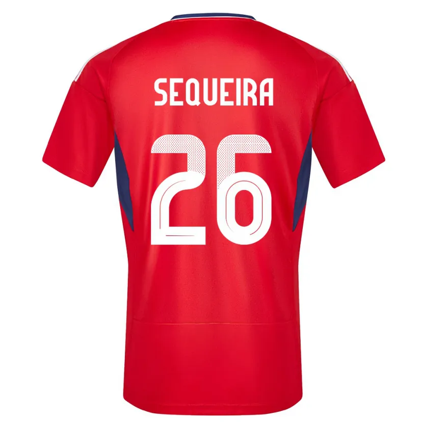 Danxen Uomo Maglia Costa Rica Douglas Sequeira #26 Rosso Kit Gara Home 24-26 Maglietta