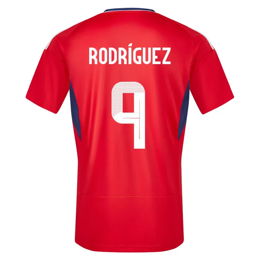 Danxen Uomo Maglia Costa Rica Doryan Rodriguez #9 Rosso Kit Gara Home 24-26 Maglietta