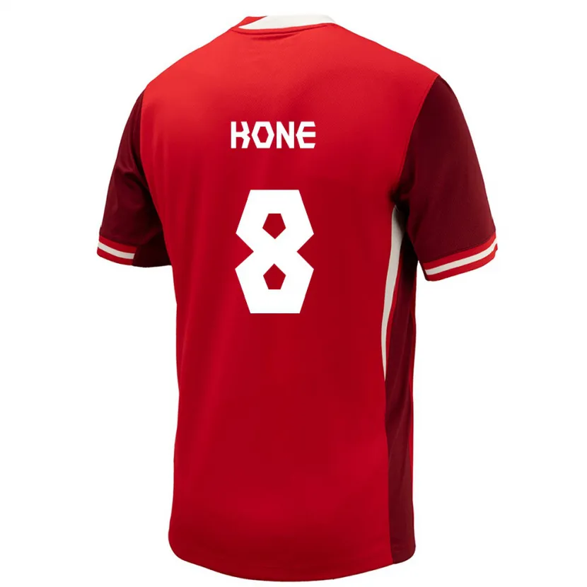 Danxen Uomo Maglia Canada Ismaël Koné #8 Rosso Kit Gara Home 24-26 Maglietta
