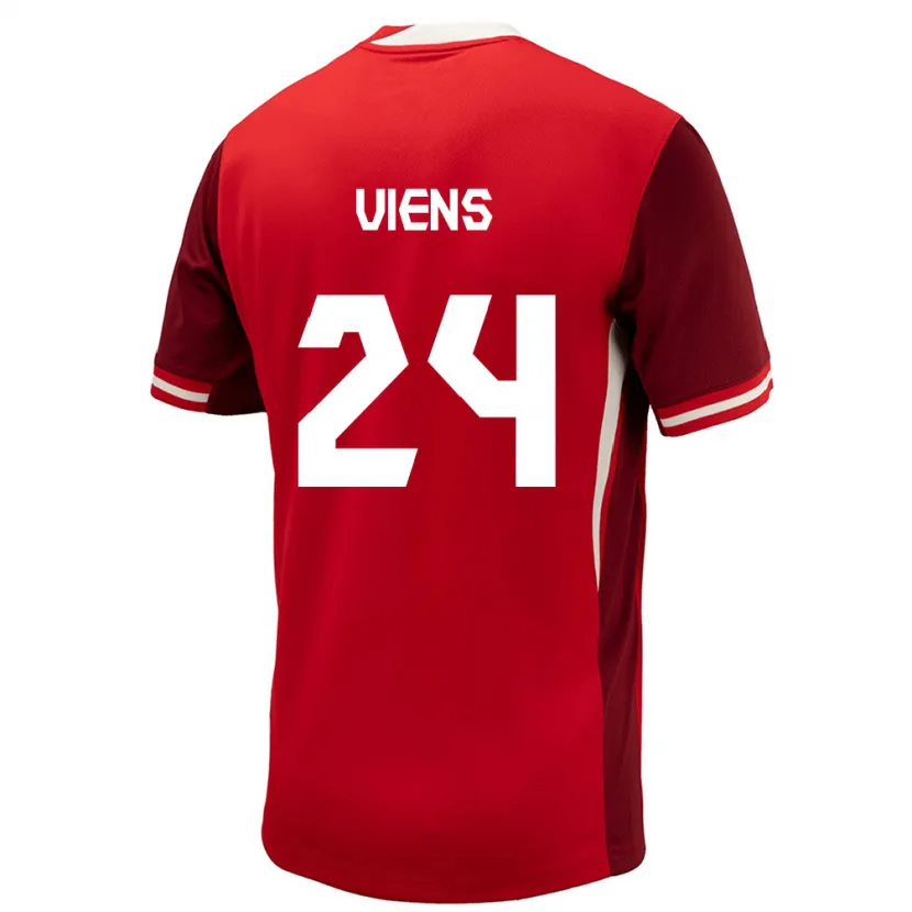 Danxen Uomo Maglia Canada Evelyne Viens #24 Rosso Kit Gara Home 24-26 Maglietta