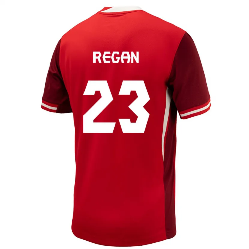 Danxen Uomo Maglia Canada Emma Regan #23 Rosso Kit Gara Home 24-26 Maglietta