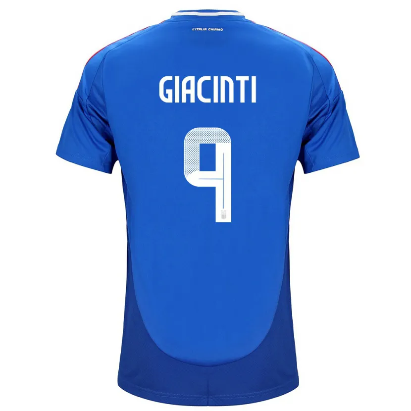 Danxen Uomo Maglia Italia Valentina Giacinti #9 Blu Kit Gara Home 24-26 Maglietta