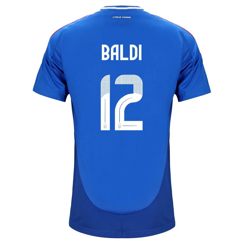 Danxen Uomo Maglia Italia Rachele Baldi #12 Blu Kit Gara Home 24-26 Maglietta