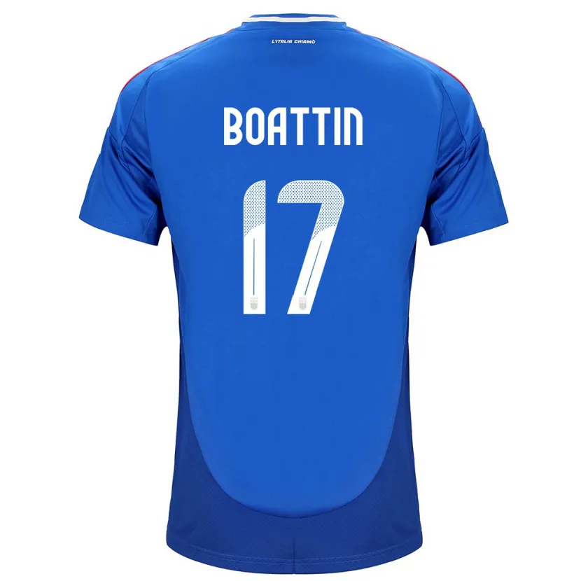 Danxen Uomo Maglia Italia Lisa Boattin #17 Blu Kit Gara Home 24-26 Maglietta