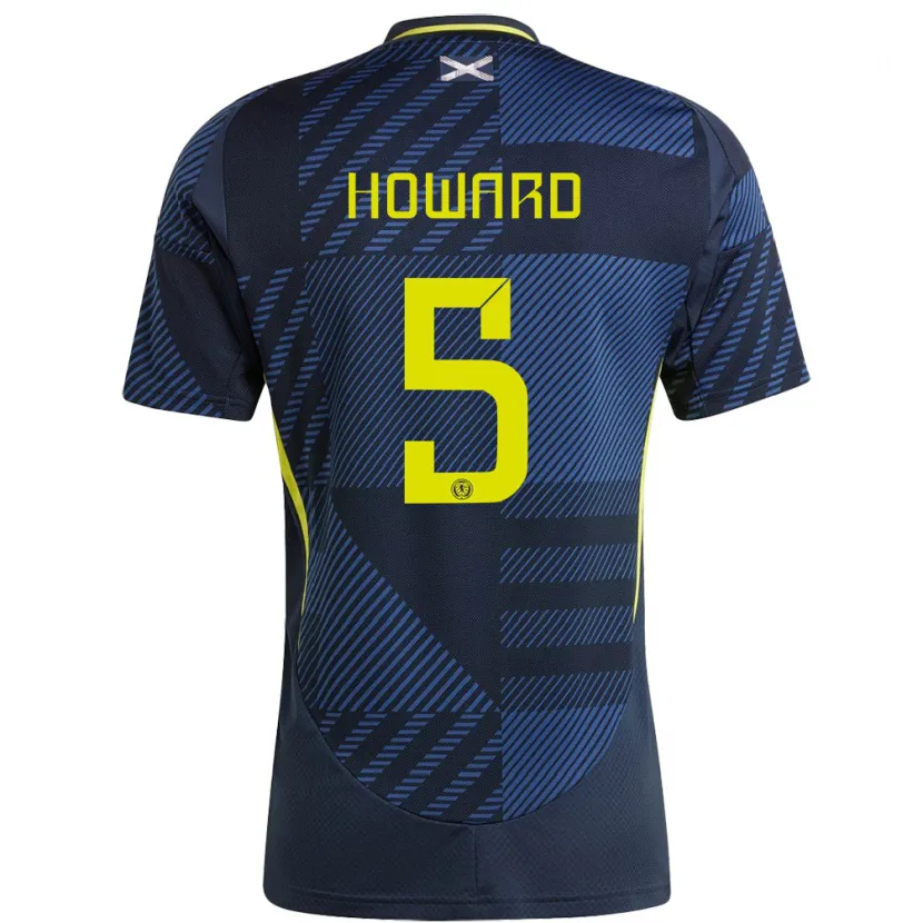 Danxen Uomo Maglia Scotland Sophie Howard #5 Blu Scuro Kit Gara Home 24-26 Maglietta