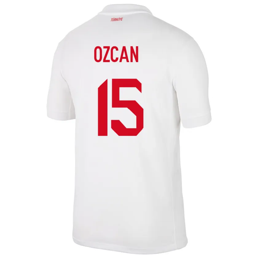Danxen Uomo Maglia Turchia Salih Özcan #15 Bianco Kit Gara Home 24-26 Maglietta