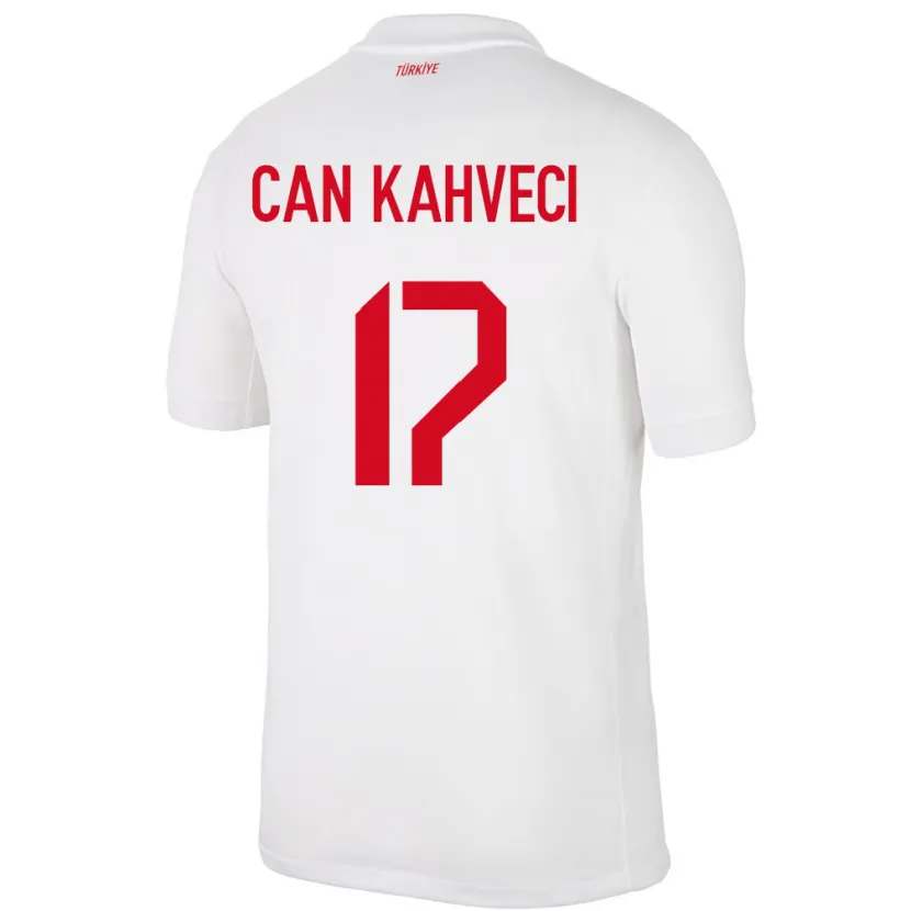 Danxen Uomo Maglia Turchia İrfan Can Kahveci #17 Bianco Kit Gara Home 24-26 Maglietta