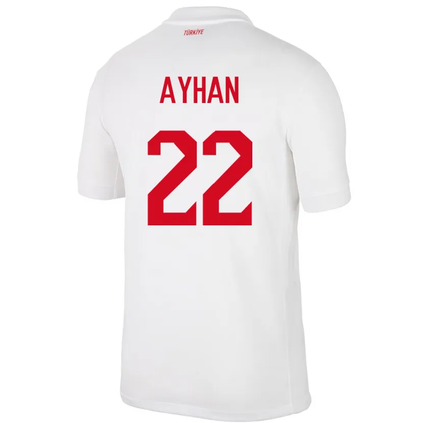 Danxen Uomo Maglia Turchia Kaan Ayhan #22 Bianco Kit Gara Home 24-26 Maglietta