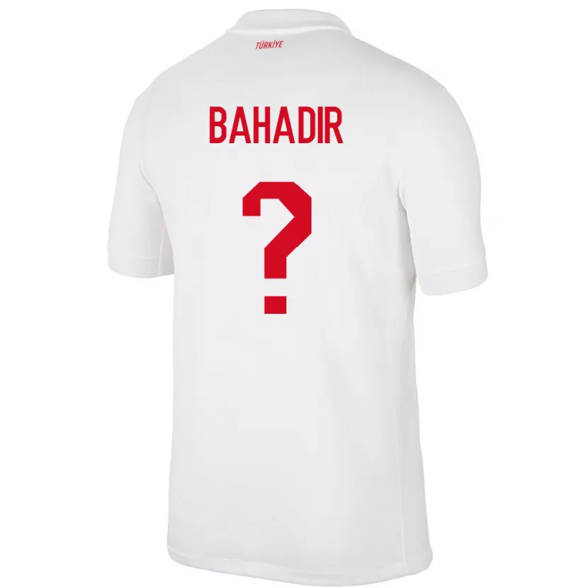 Danxen Uomo Maglia Turchia Arda Bahadir #0 Bianco Kit Gara Home 24-26 Maglietta