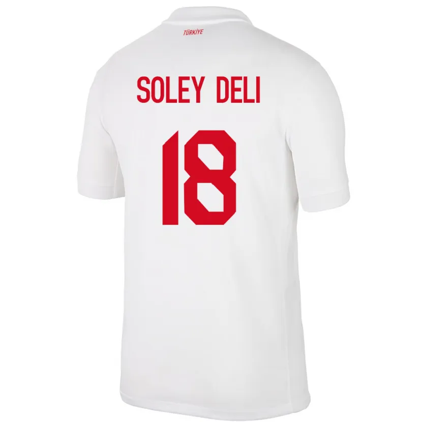 Danxen Uomo Maglia Turchia Dilara Soley Deli #18 Bianco Kit Gara Home 24-26 Maglietta