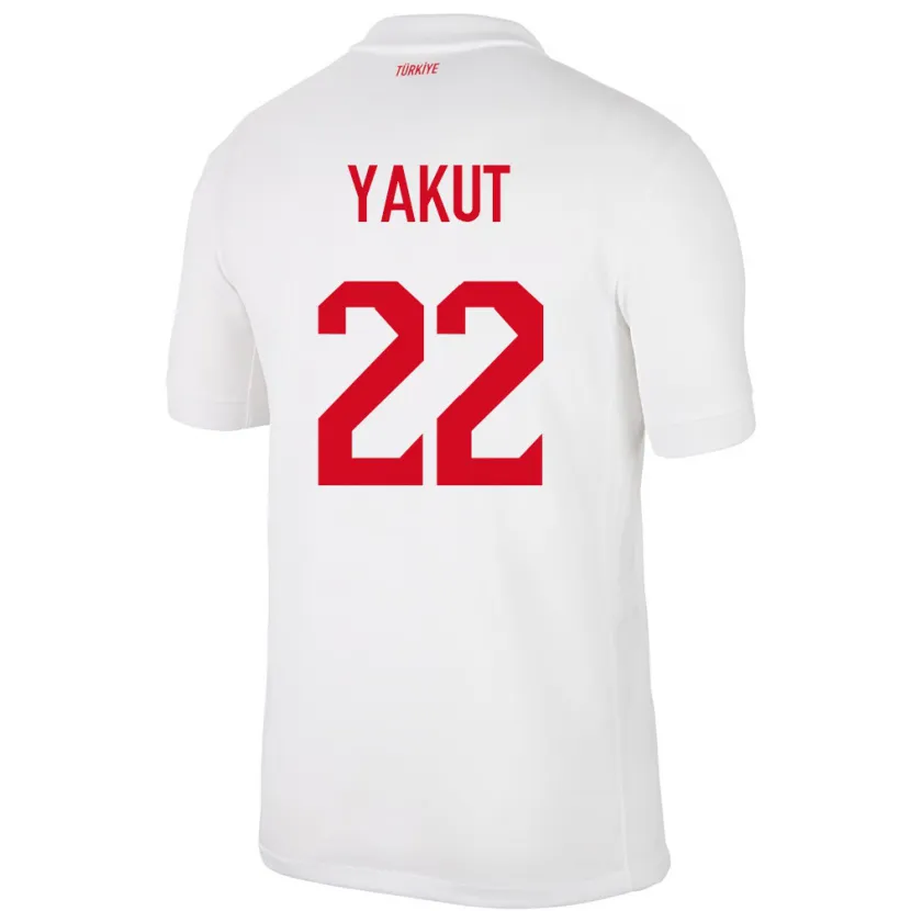 Danxen Uomo Maglia Turchia Narin Yakut #22 Bianco Kit Gara Home 24-26 Maglietta