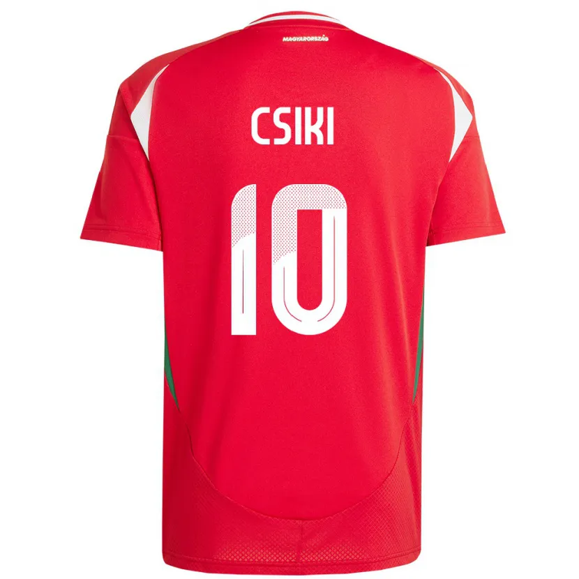 Danxen Uomo Maglia Ungheria Anna Csiki #10 Rosso Kit Gara Home 24-26 Maglietta