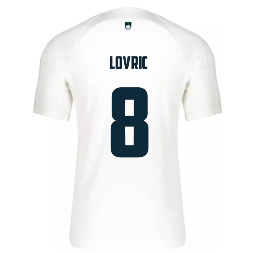 Danxen Uomo Maglia Slovenia Sandi Lovric #8 Bianco Kit Gara Home 24-26 Maglietta