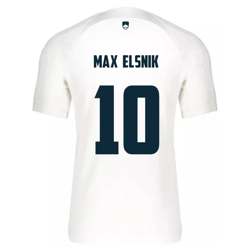 Danxen Uomo Maglia Slovenia Timi Max Elsnik #10 Bianco Kit Gara Home 24-26 Maglietta