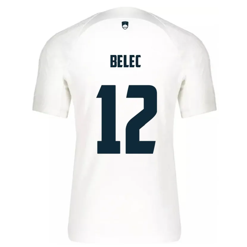 Danxen Uomo Maglia Slovenia Vid Belec #12 Bianco Kit Gara Home 24-26 Maglietta