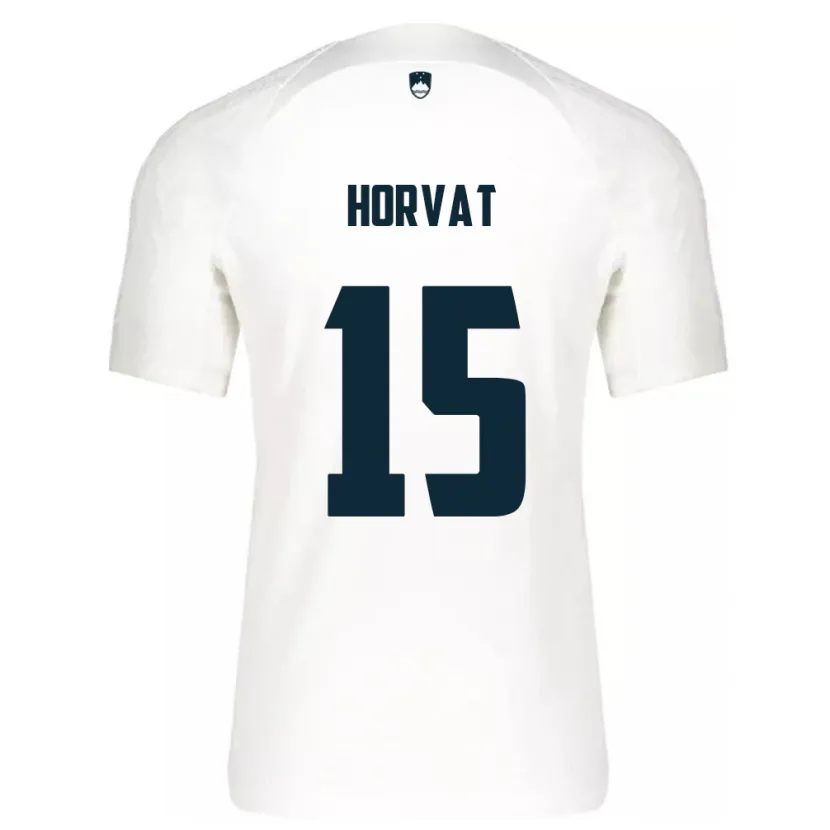 Danxen Uomo Maglia Slovenia Tomi Horvat #15 Bianco Kit Gara Home 24-26 Maglietta