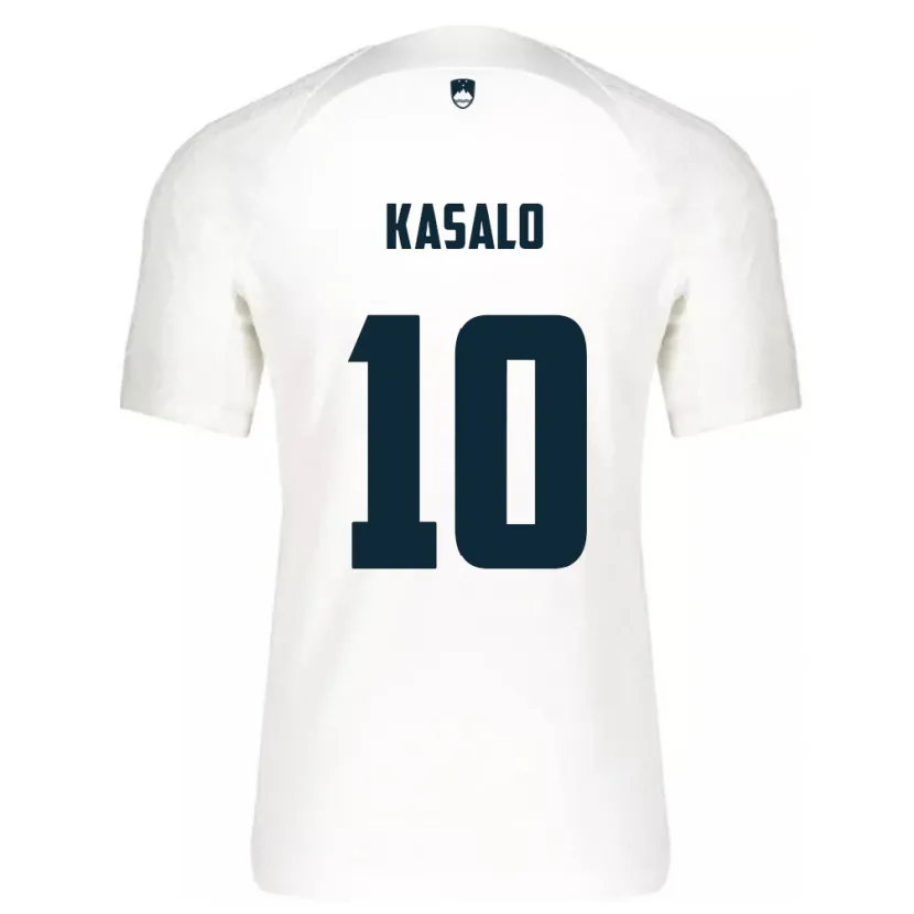 Danxen Uomo Maglia Slovenia Niko Kasalo #10 Bianco Kit Gara Home 24-26 Maglietta