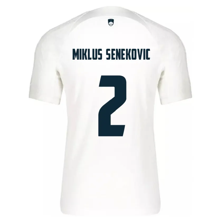 Danxen Uomo Maglia Slovenia Gal Miklus Senekovic #2 Bianco Kit Gara Home 24-26 Maglietta