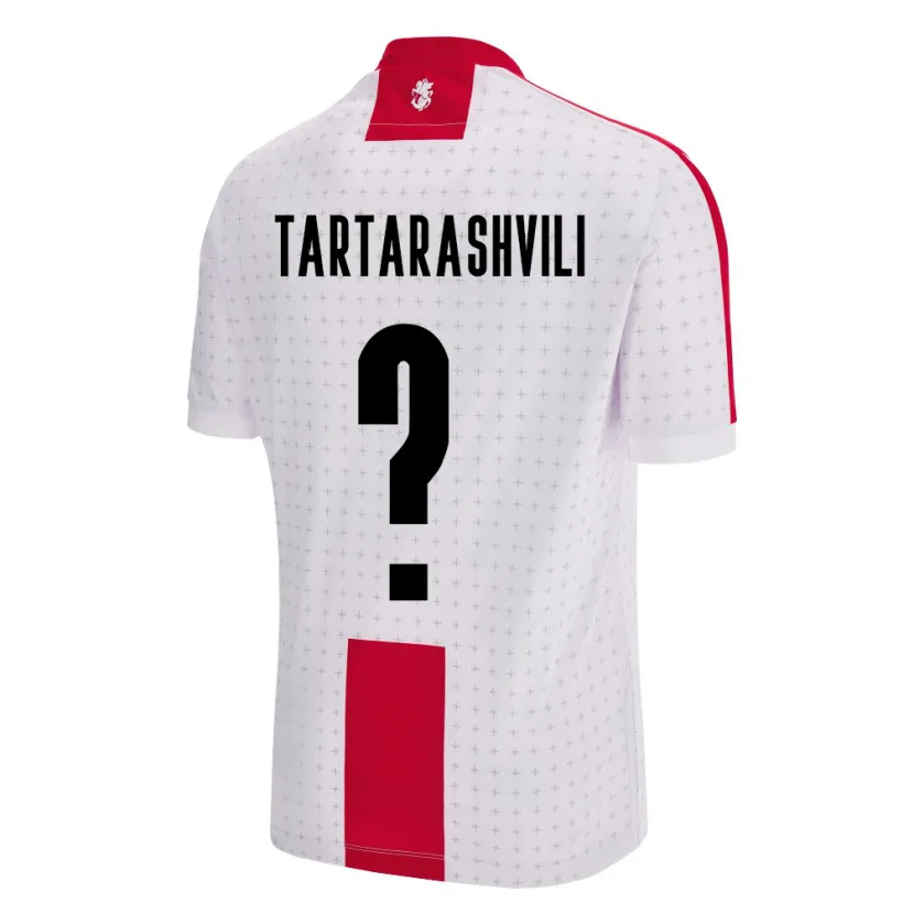 Danxen Uomo Maglia Georgia Saba Tartarashvili #0 Bianco Kit Gara Home 24-26 Maglietta